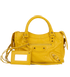 Mini City Bag, £475, Handbags, Yellow, Leather, Front view
